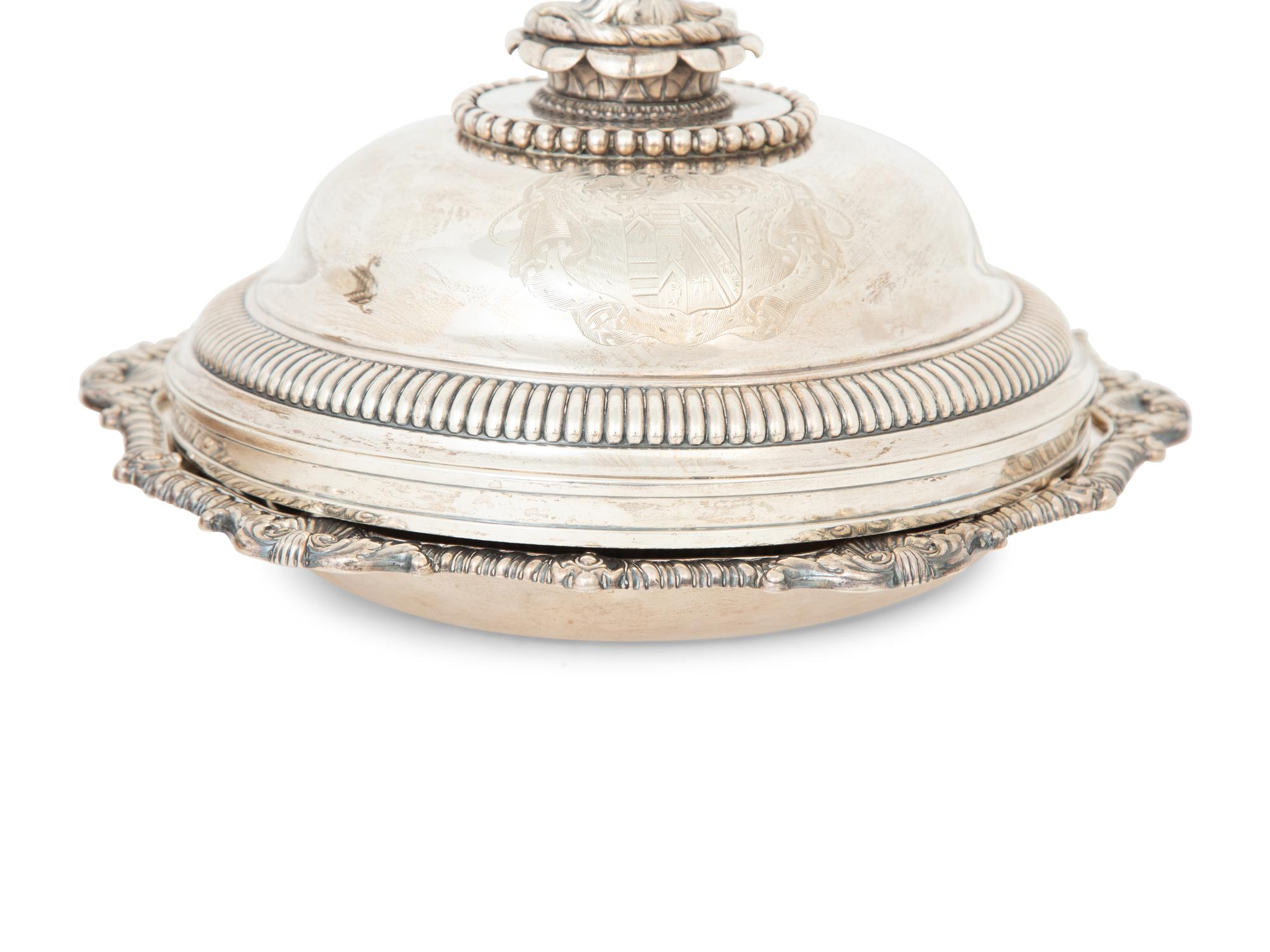 Two George III Silver Covered Entrée Dishes
