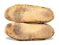 Northern Plains Beaded Hide Moccasins