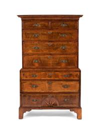 A George I Walnut Chest on Chest — CIRCA 1720