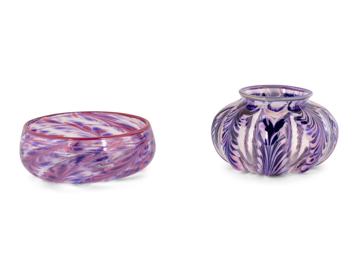 Two Contemporary Glass Articles