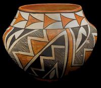 Acoma pottery olla mrs. mammie ortiz, acoma, new mexico, 1951