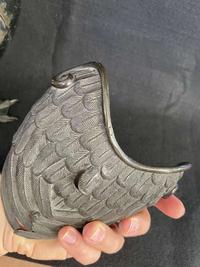 A patinated bronze goose-form incense burner 铜加漆鹅形香炉一件 Late 18th to 19th century ???????????