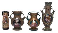 A Collection of Amphora Pottery Height of tallest 15 1/4 inches..