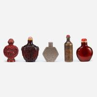 Five assorted Chinese snuff bottles
