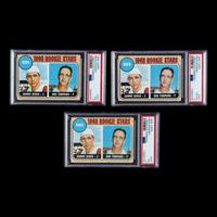 A Collection of PSA Graded 1968 Topps Johnny Bench Rookie Baseball Cards No. 247