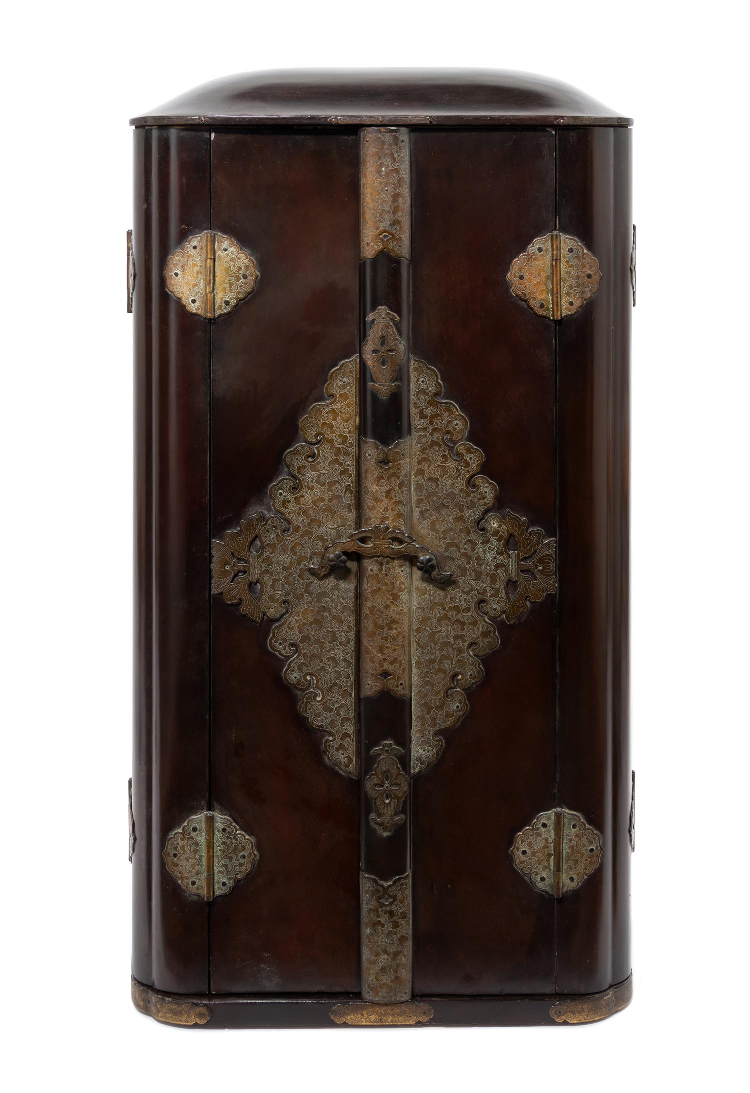 AJapanese Giltwood and Black Lacquer Zushi Shrine