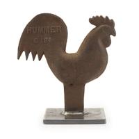 Cast iron rooster windmill weight late 19th century