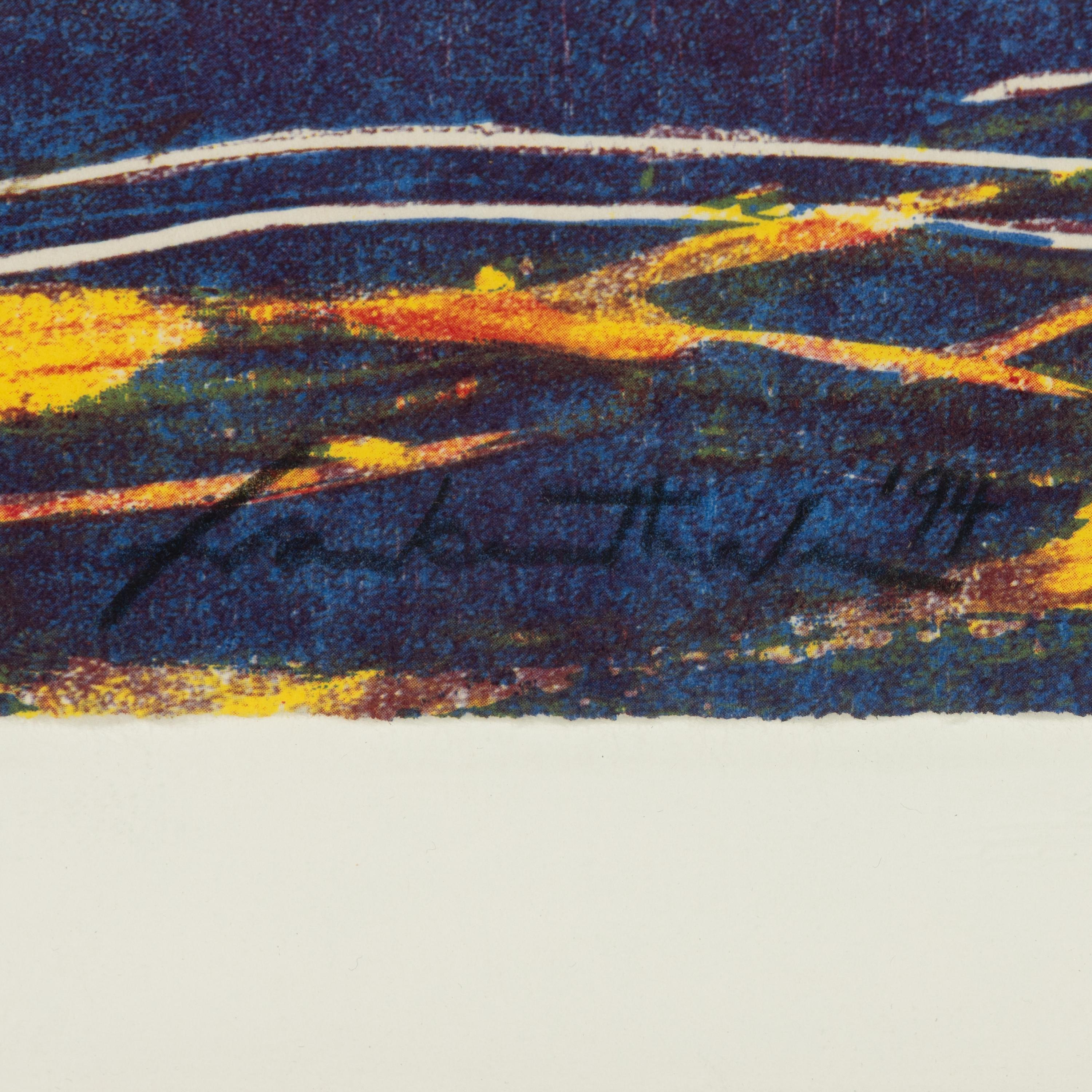 Helen Frankenthaler (American, 1928-2011) — All About Blue, 1994