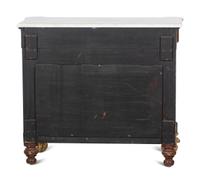 A Classical Parcel Gilt and Figured Mahogany Gilt-Metal Mounted Marble Top Pier Table
