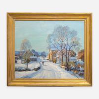 John E. Berninger (American, 1897–1981) Winter - Perkiomen Valley