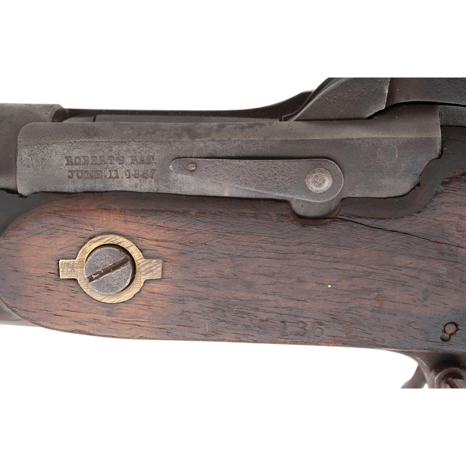 Extremely Rare Confederate Inventory Numbered Enfield Rifle with Post-Civil War Roberts Conversion to Cartridge