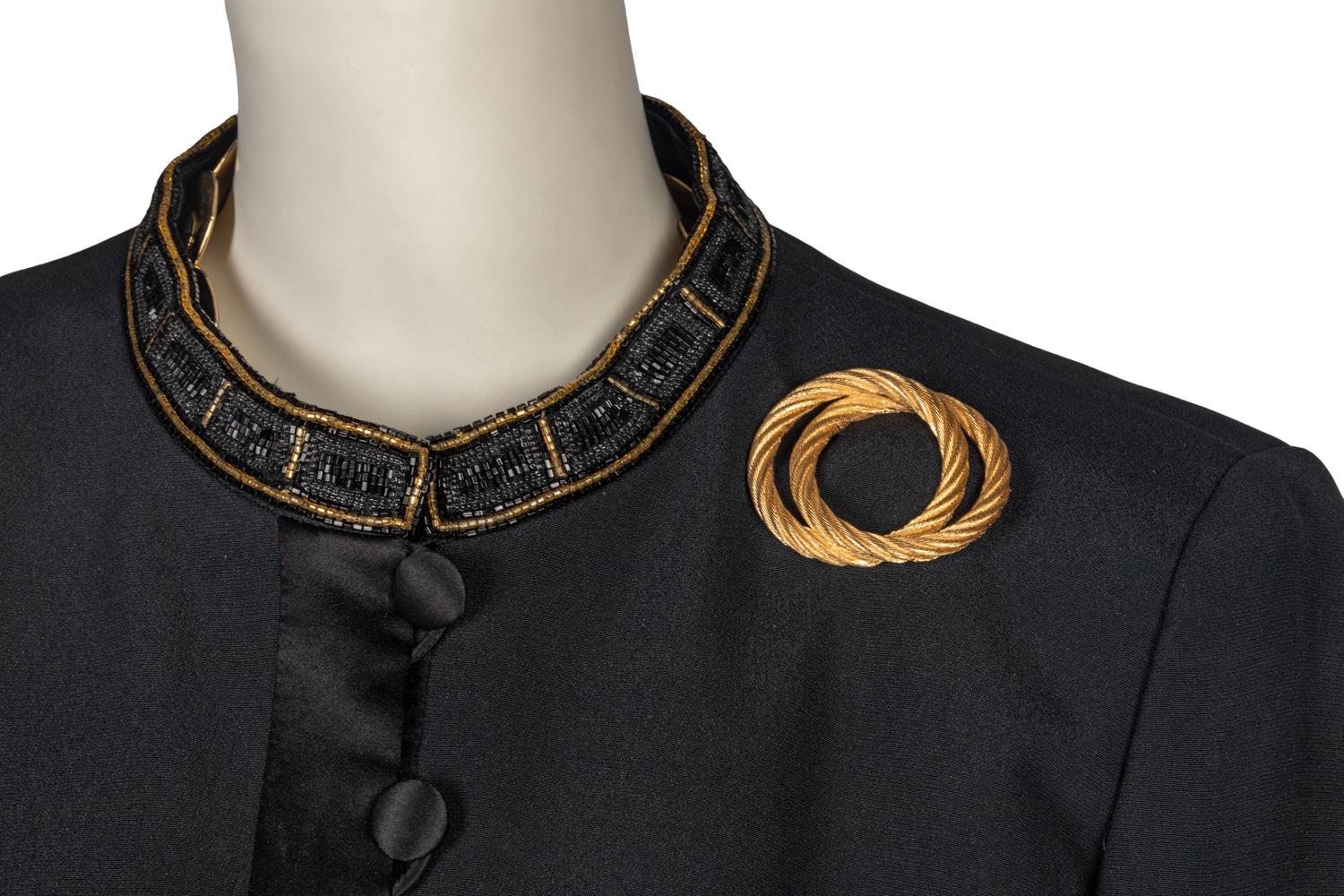 Louis Féraud and Ilie Wacs Two Piece Suits Accompanied by a Collection of Costume Jewelry
