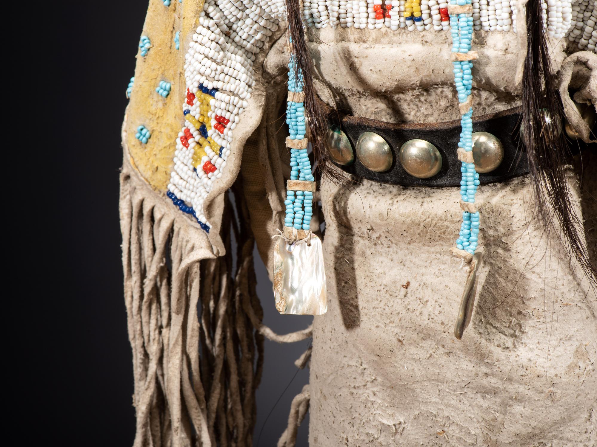 Sioux Beaded Hide Doll