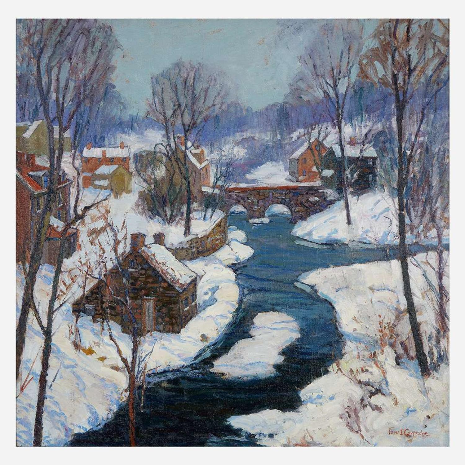 Fern Isabel Coppedge (American, 1883–1951) December Afternoon (Carversville)
