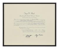 [POLITICS]. [PERKINS, Edward Joseph (1928-2020)]. A group of 9 appointments by Presidents Reagan, Bush, Clinton, and Bush to Perkins, presumably with secretarial or facsimile signatures, including: