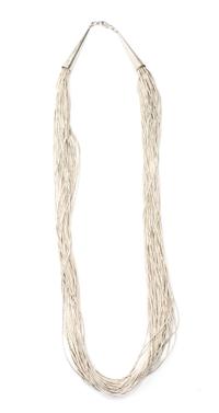 Two Southwestern Style Necklaces Length of first 25 1/2 inches.