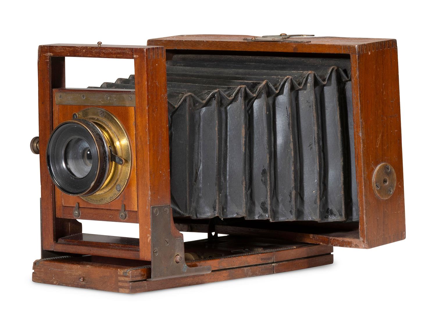 [EARLY PHOTOGRAPHY]. 2 cameras made by E. & H.T. Anthony, including the Victor and Champion. Ca late 1880s.