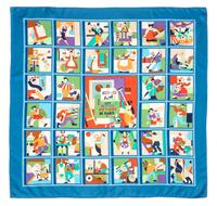 An Hermes 90cm Silk Scarf, 36"x36".