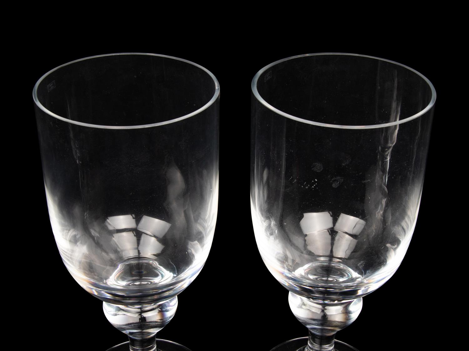 A Pair of Large Contemporary Glass Vases