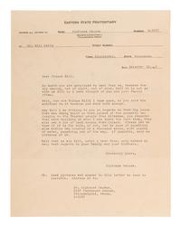 CAPONE, Alphonse ("Al") (1899-1947). Typed letter unsigned, to Bill Sells ("Friend Bill"). Philadelphia, PA, 13 December 1929.