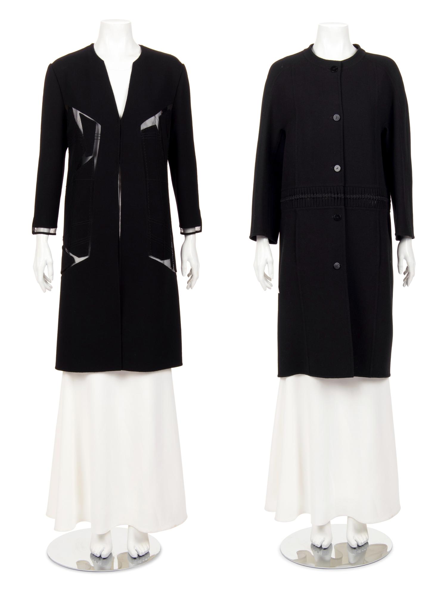 Two Ralph Rucci Wool Long Jackets