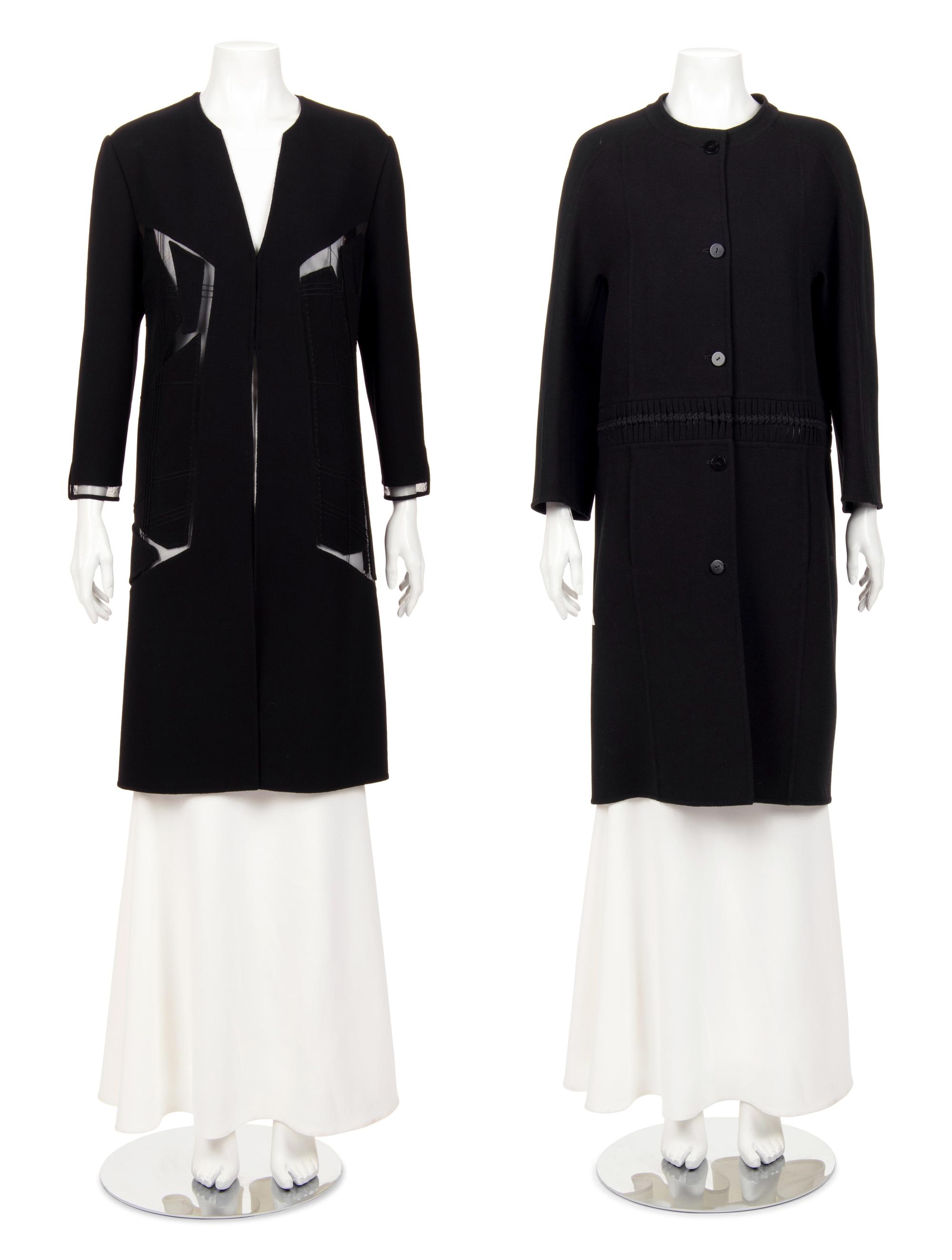 Two Ralph Rucci Wool Long Jackets
