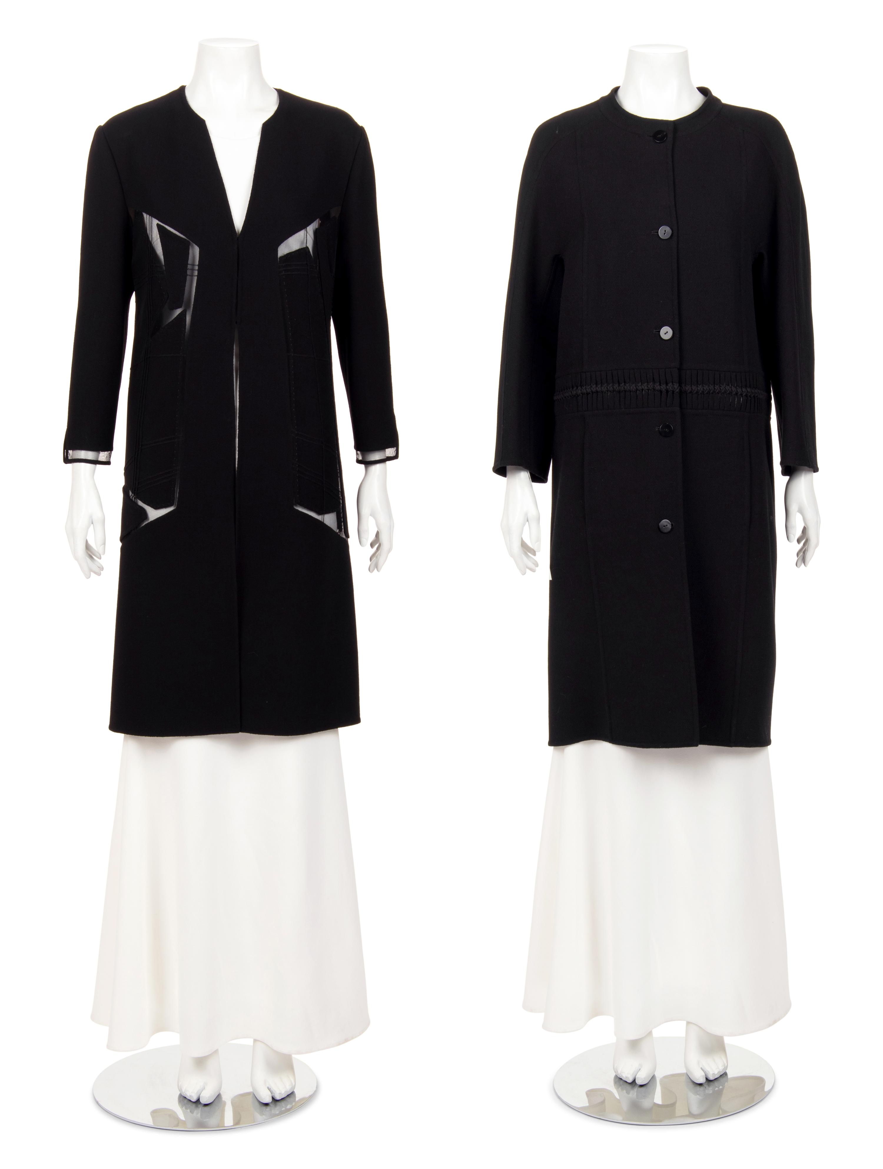 Two Ralph Rucci Wool Long Jackets
