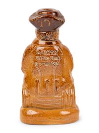 A Pearson & Co. Whittington Moor Toby Jug with Cover and a Stoneware Toby Flask