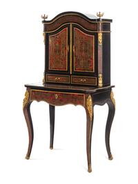 A Napoleon III Style Boulle Marquetry Bureau Cabinet