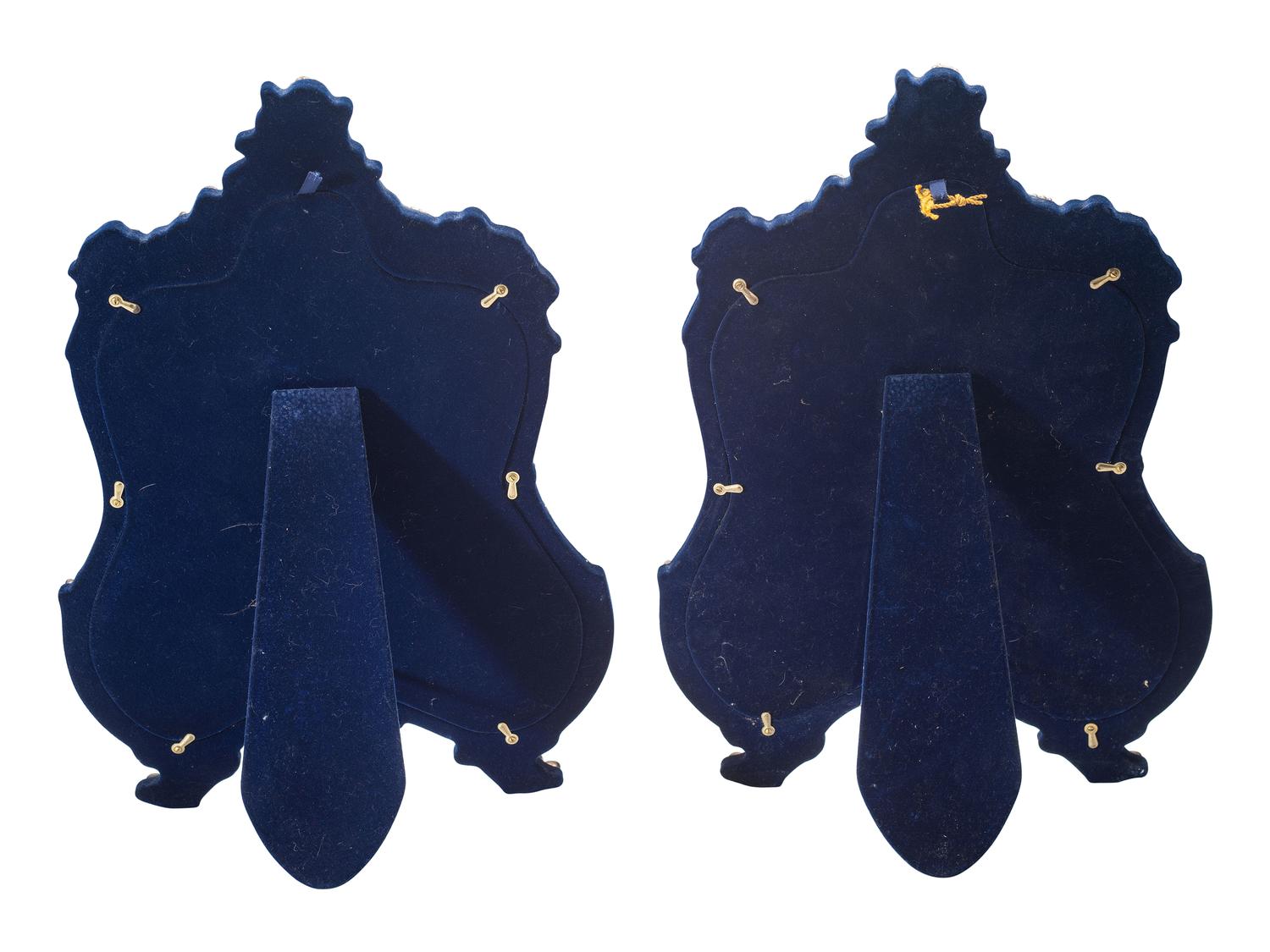 A Pair of Jack Rabinovich Silver Table Mirrors