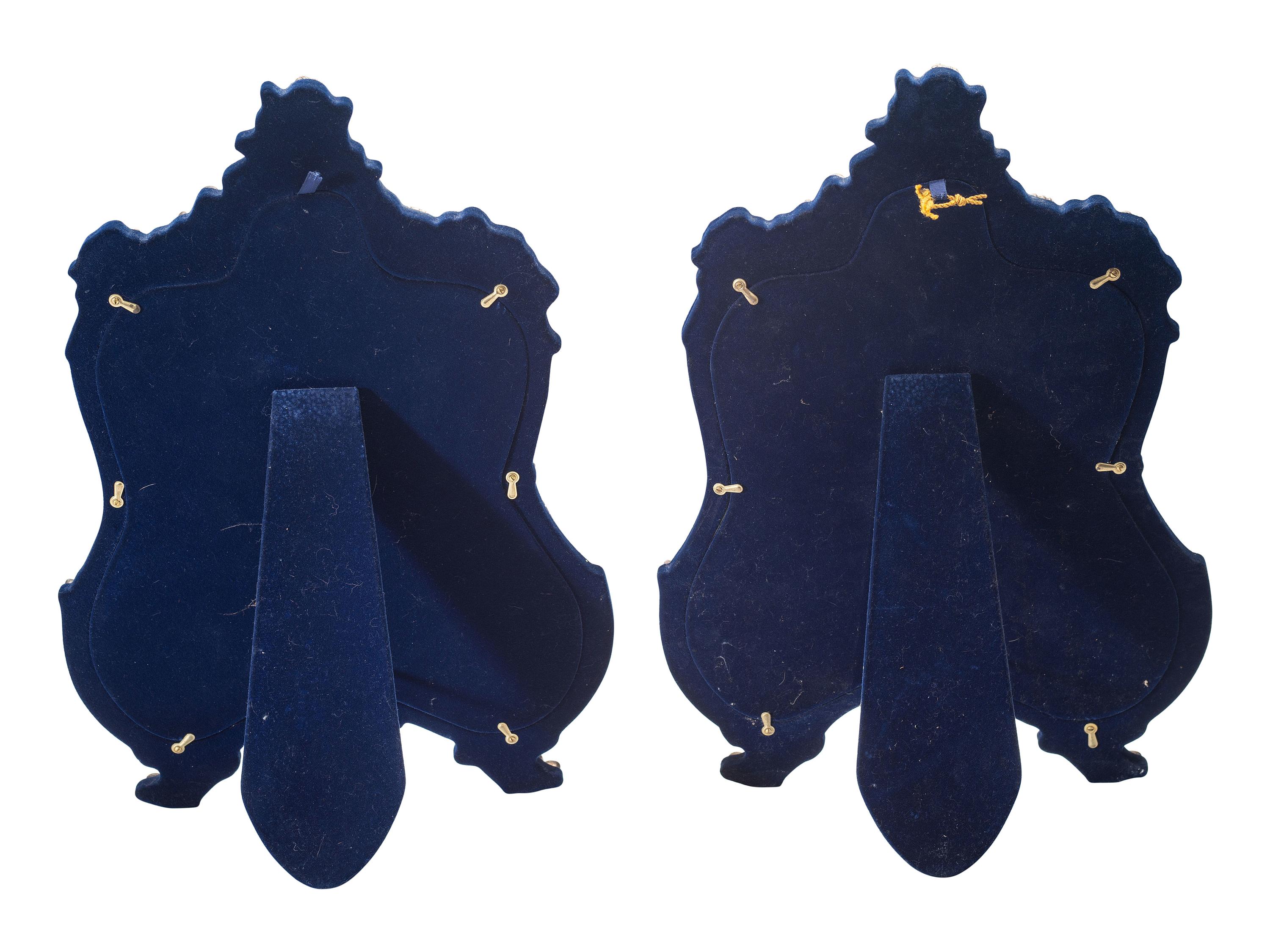 A Pair of Jack Rabinovich Silver Table Mirrors