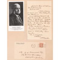PROCTER, Addison G. (1838-1925). Autograph letter signed ("AG Procter") to William H. Townsend. St. Joseph, Michigan, 12 October 1922.