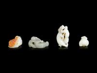 Four Chinese Jade Figures