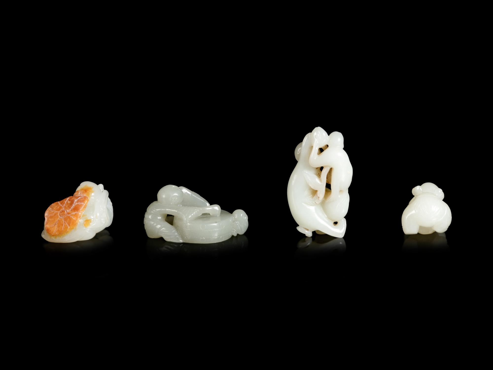 Four Chinese Jade Figures