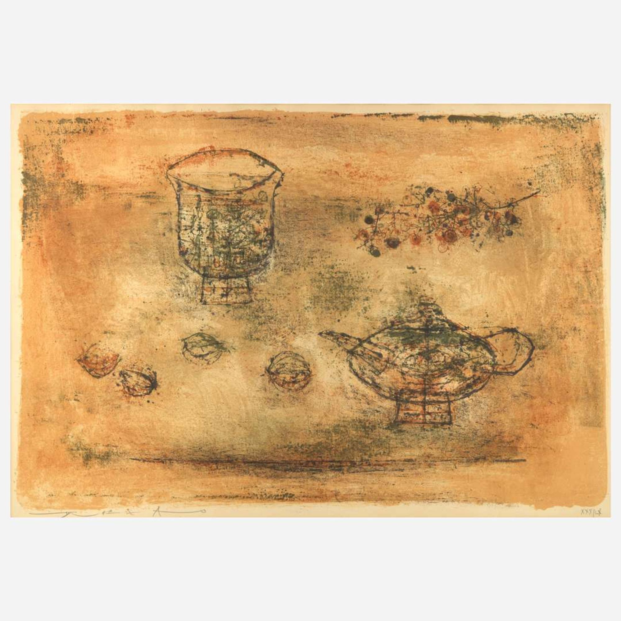 Zao Wou-Ki (Chinese/French, 1920-2013) La Théière (The Tea Pot)