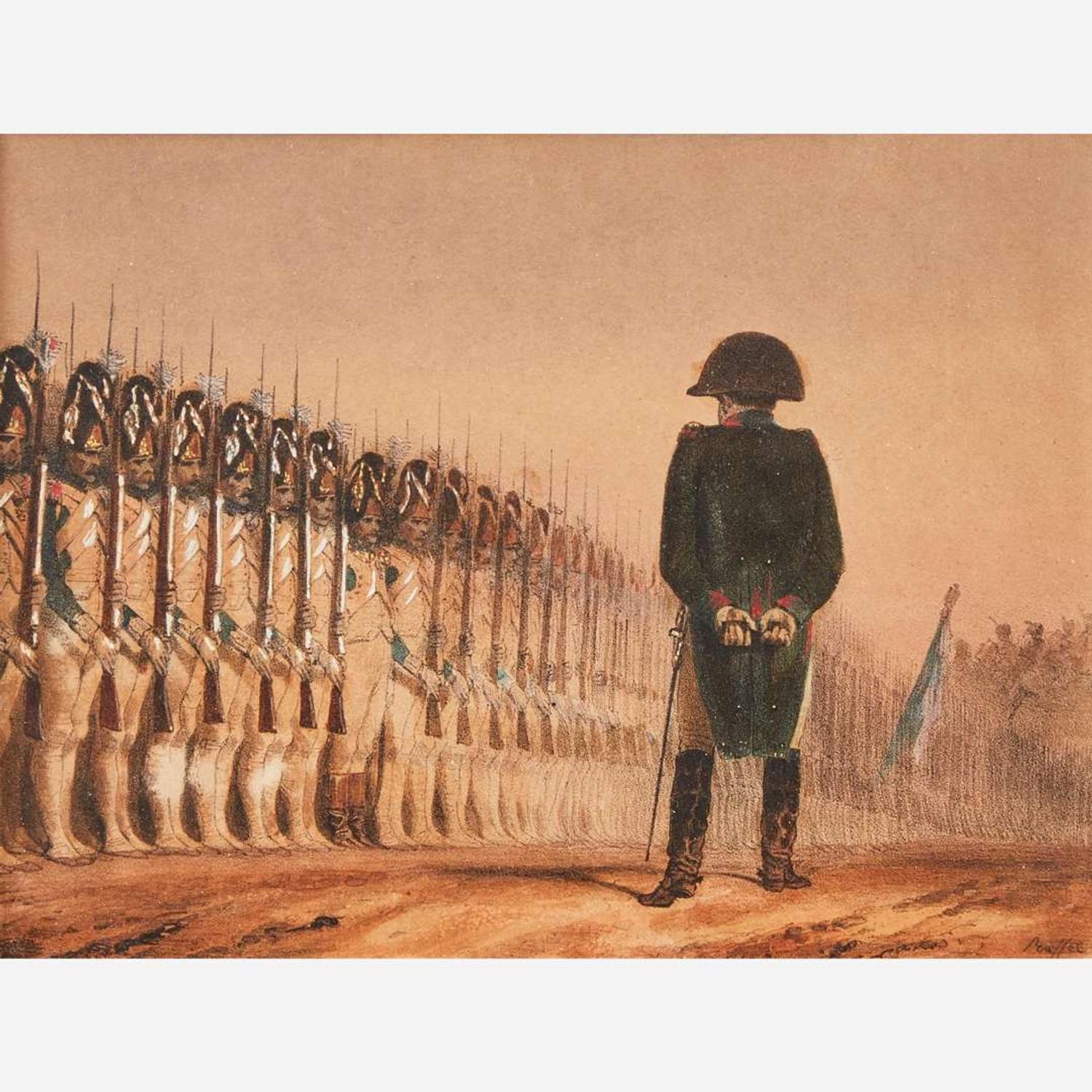Auguste Raffet (French, 1804–1860) Napoléon au Bivouac; together with a Companion