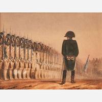 Auguste Raffet (French, 1804–1860) Napoléon au Bivouac; together with a Companion