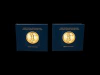 Two 2009-W Ultra High Relief Gold Eagle $50 1 oz. Gold Coin