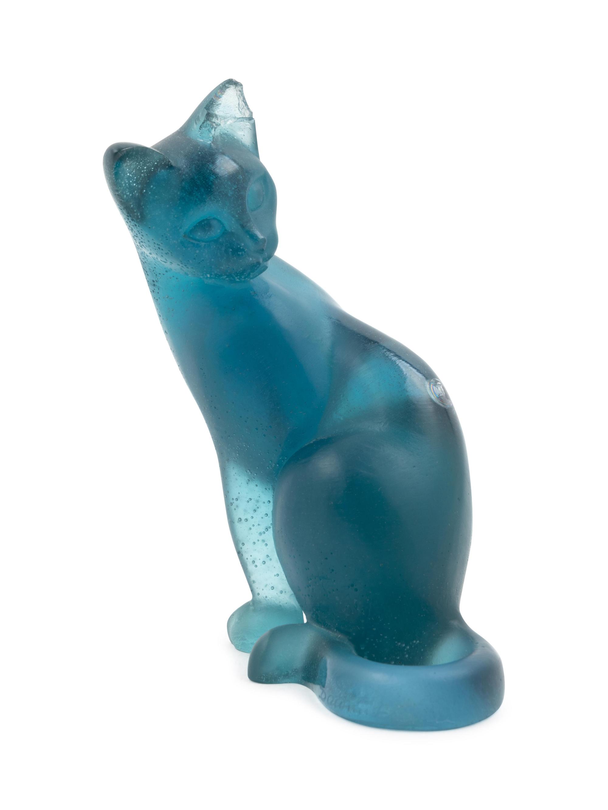 Blue Cat Figurine