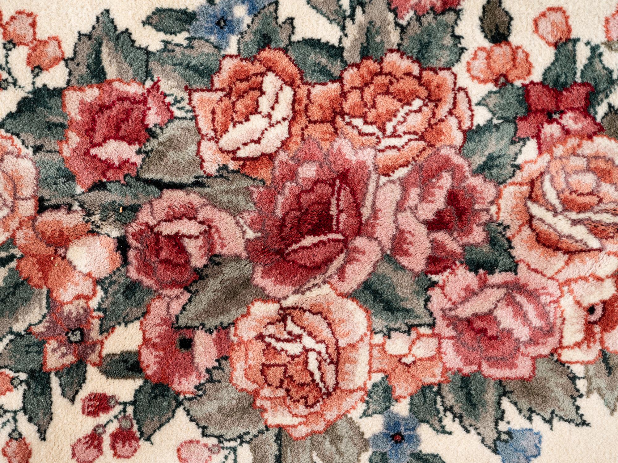 A Chinese Aubusson Style Wool Rug