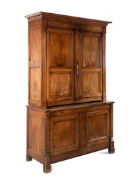A French Walnut Linen Press