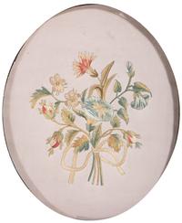 A Pair of Floral Needlework Embroidered Pictures