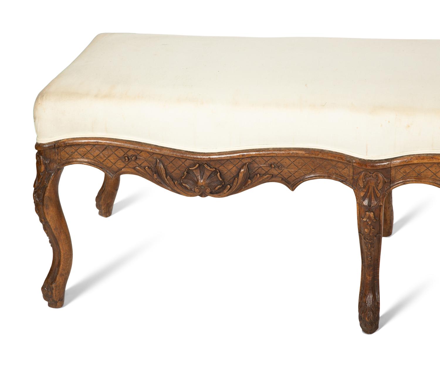 A Louis XV Style Beechwood Bench