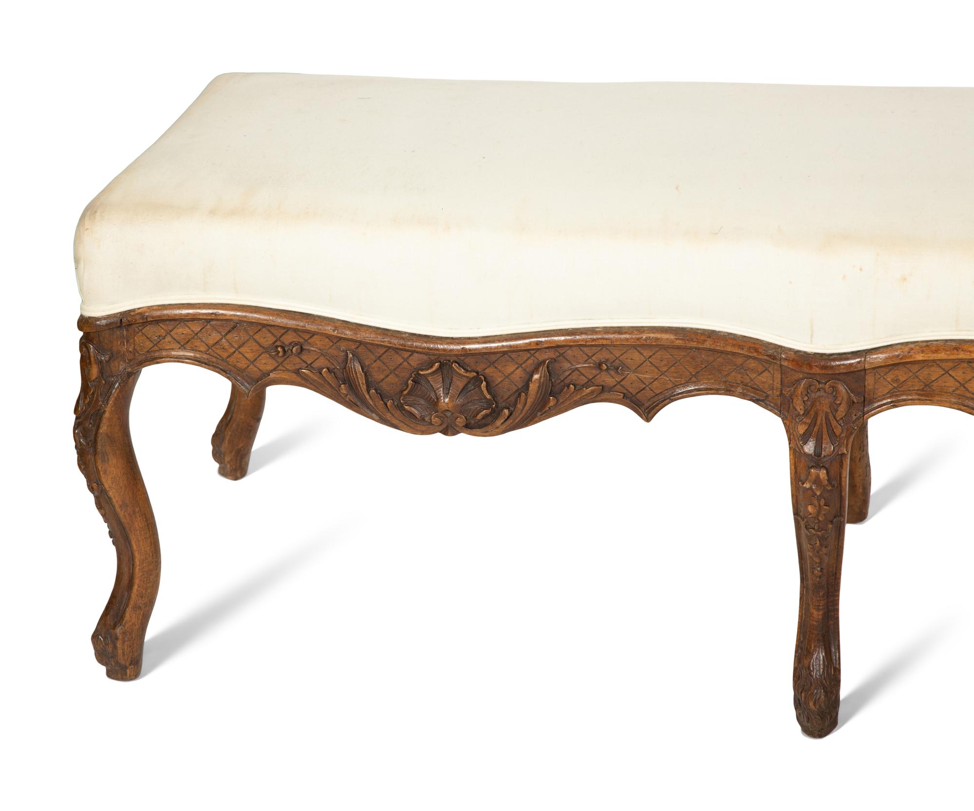 A Louis XV Style Beechwood Bench