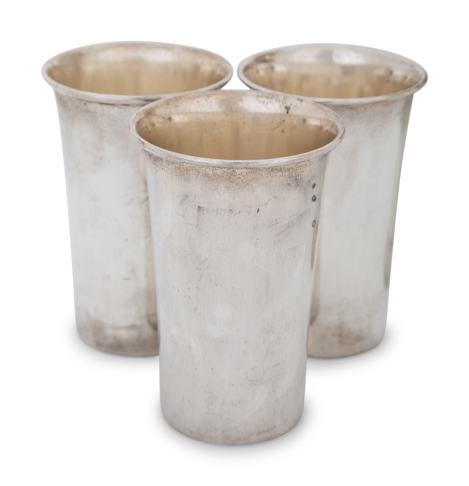 Nine American Silver Mint Julep Cups — 20TH CENTURY