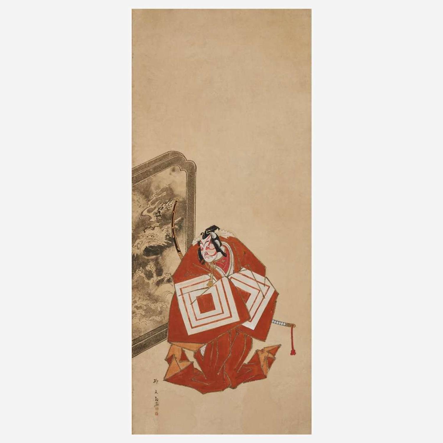 Yanagi Buncho 日本六开屏风 (Japanese b.1764-d.1801)
