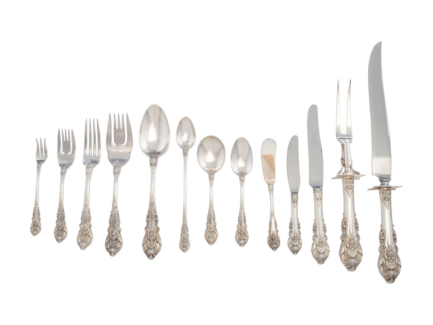 An American Silver Flatware Servce