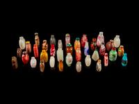 Thirty-Eight Chinese Glass and Hardstone Snuff Bottles