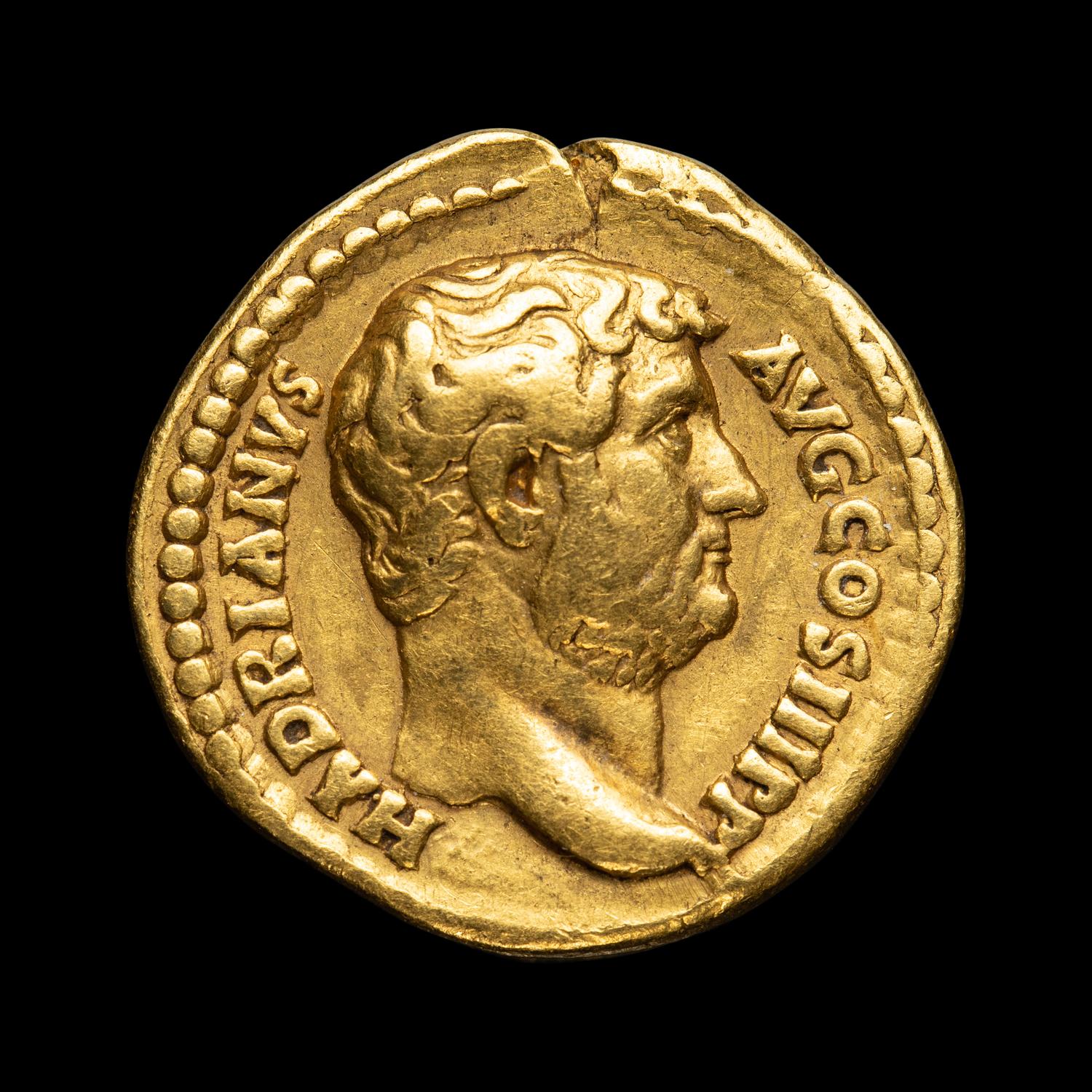 [ANCIENT] Roman. Hadrian. Gold Aureus. (117-138 CE)