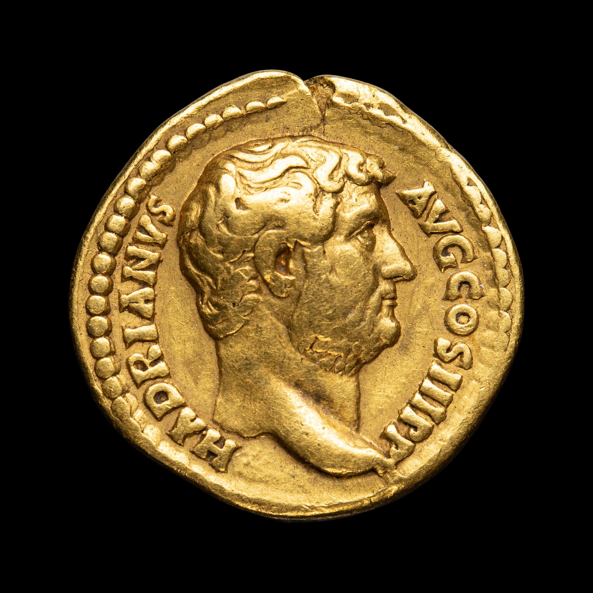[ANCIENT] Roman. Hadrian. Gold Aureus. (117-138 CE)